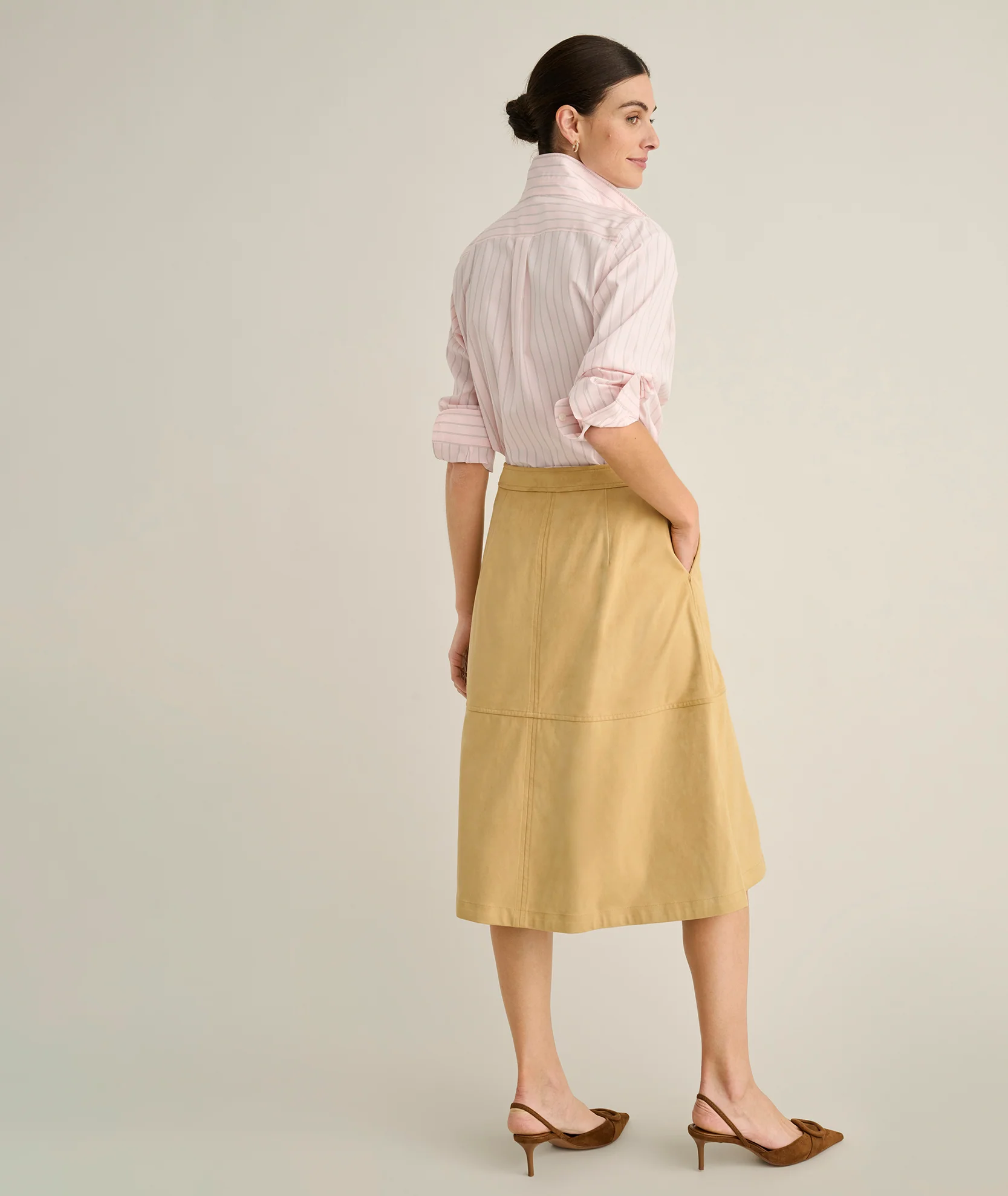 Faux Suede Amelia Skirt - Image 4