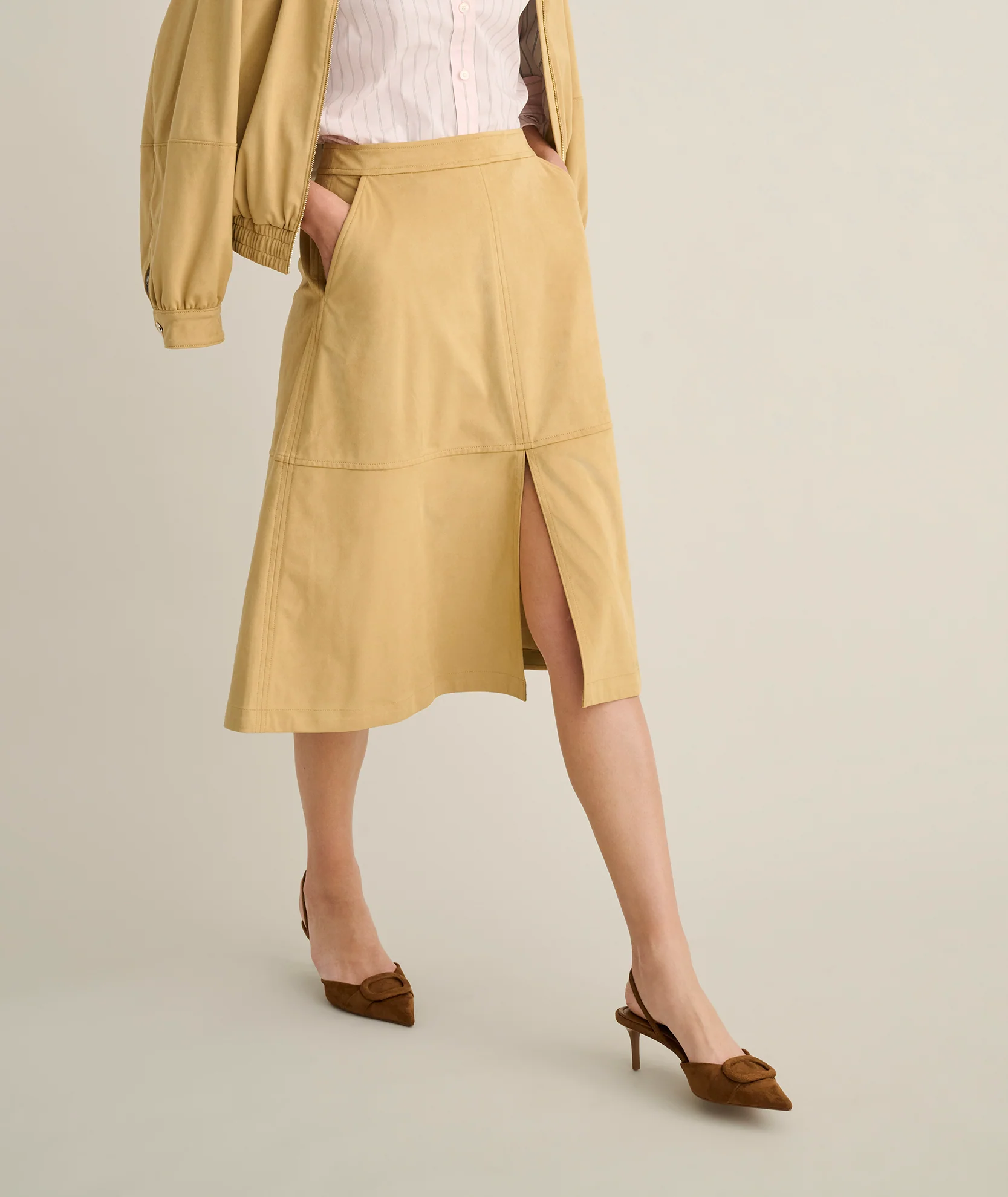 Faux Suede Amelia Skirt - Image 5
