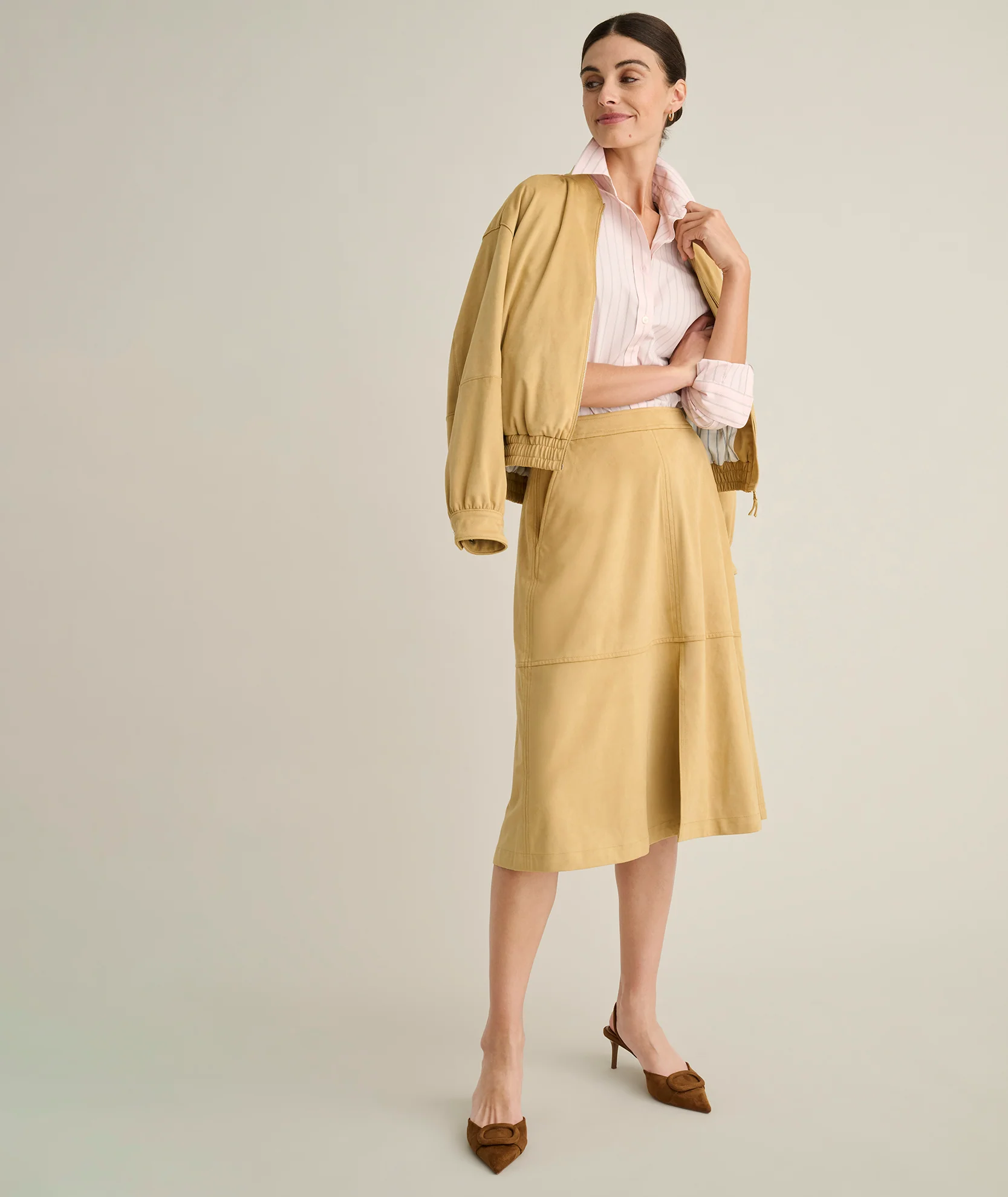 Faux Suede Amelia Skirt - Image 6