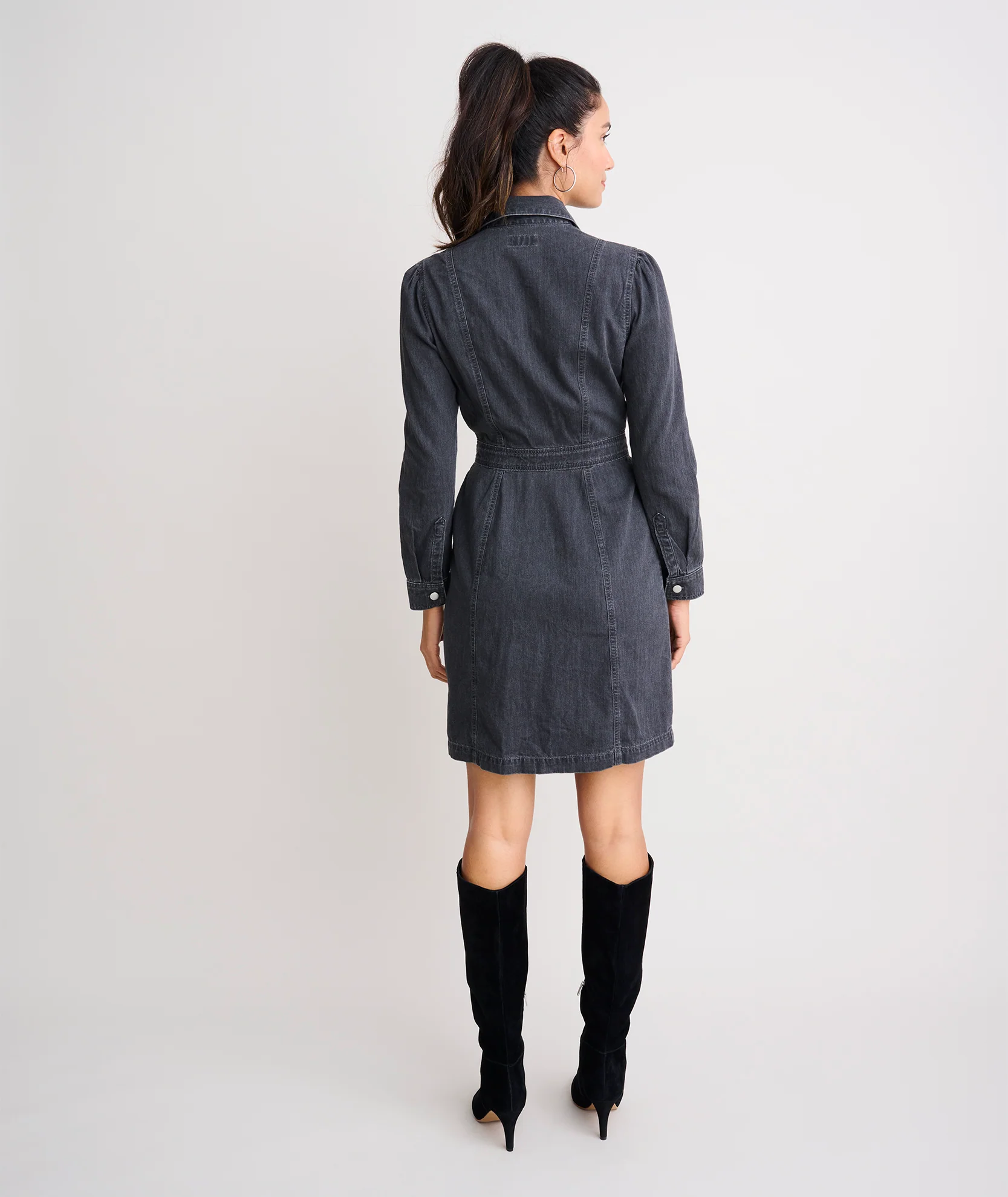 Denim Annie Shirt Dress - Image 4