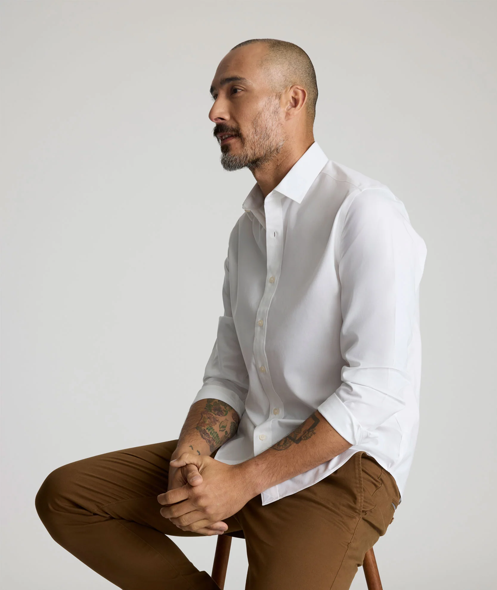 Wrinkle-Free Stretch Cotton Arden Shirt - Image 3