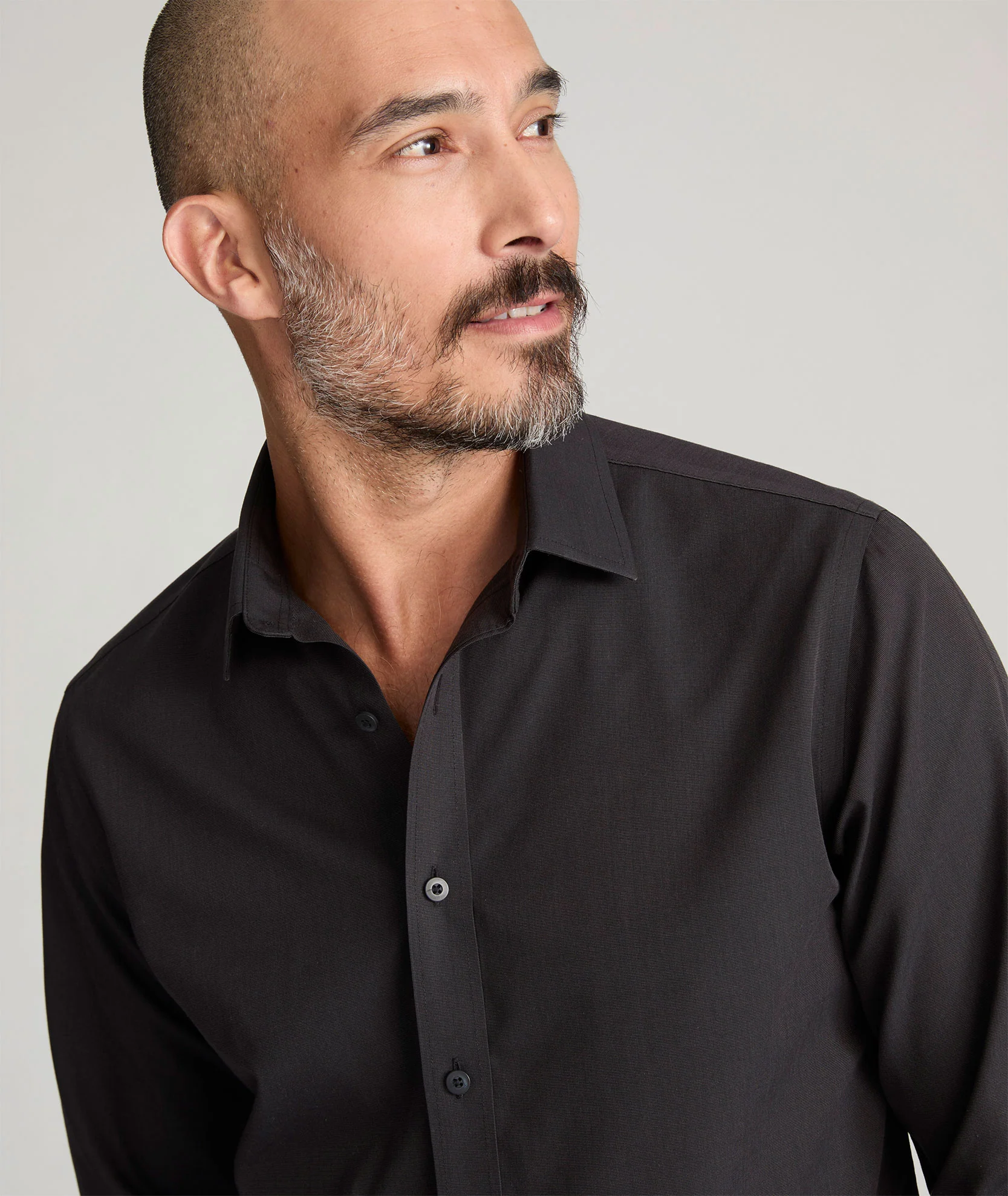 Wrinkle-Free Black Stone Shirt - Image 3