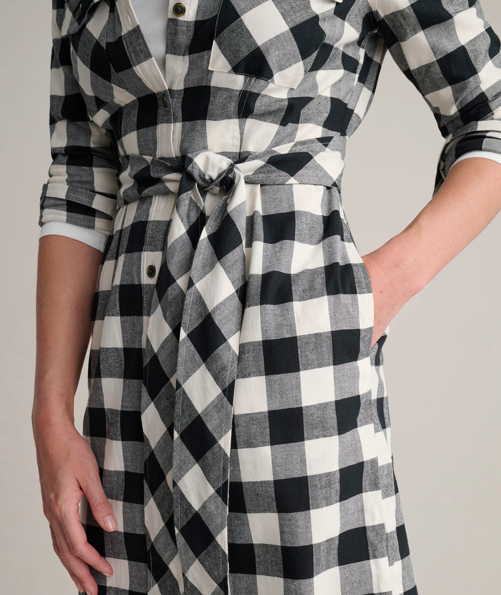 Cotton Midi Colby Shirt Dress - Image 4