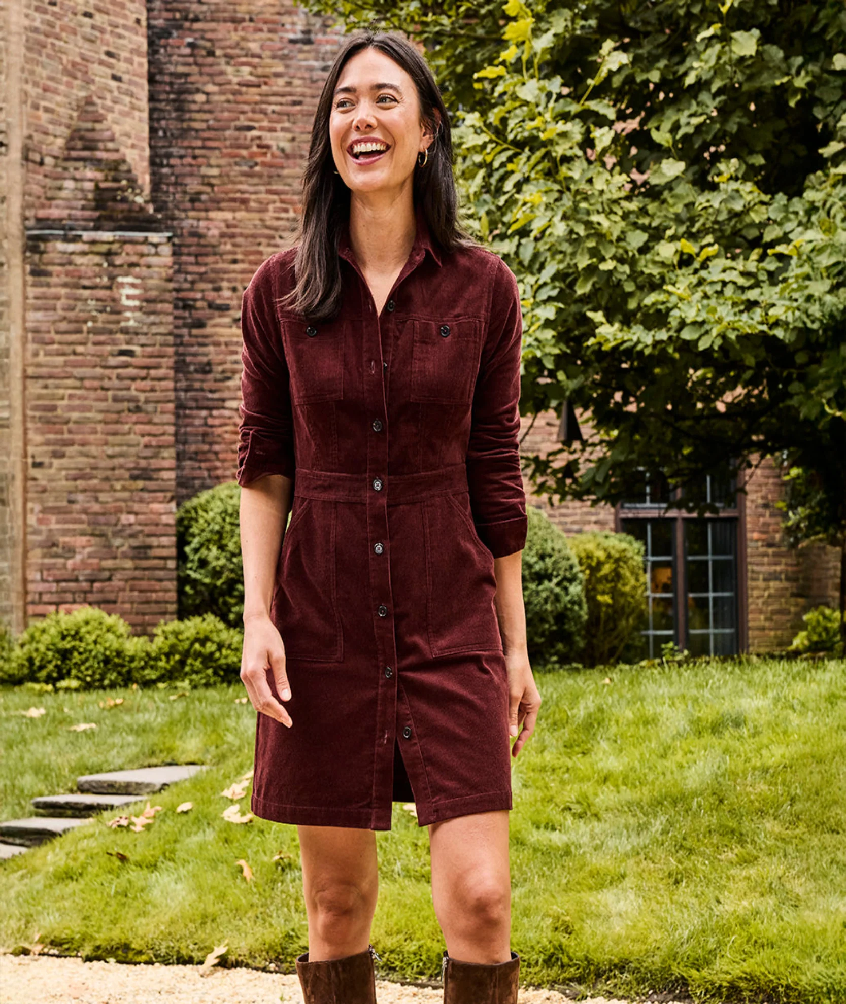Corduroy Cora Shirt Dress - FINAL SALE - Image 6