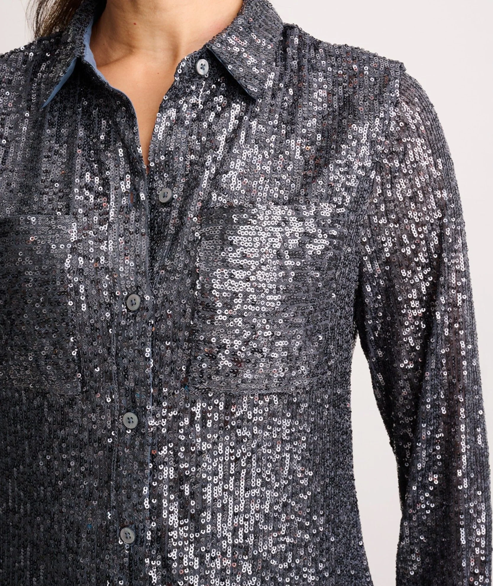 Sequin Harlow Shirt - FINAL SALE - Image 3