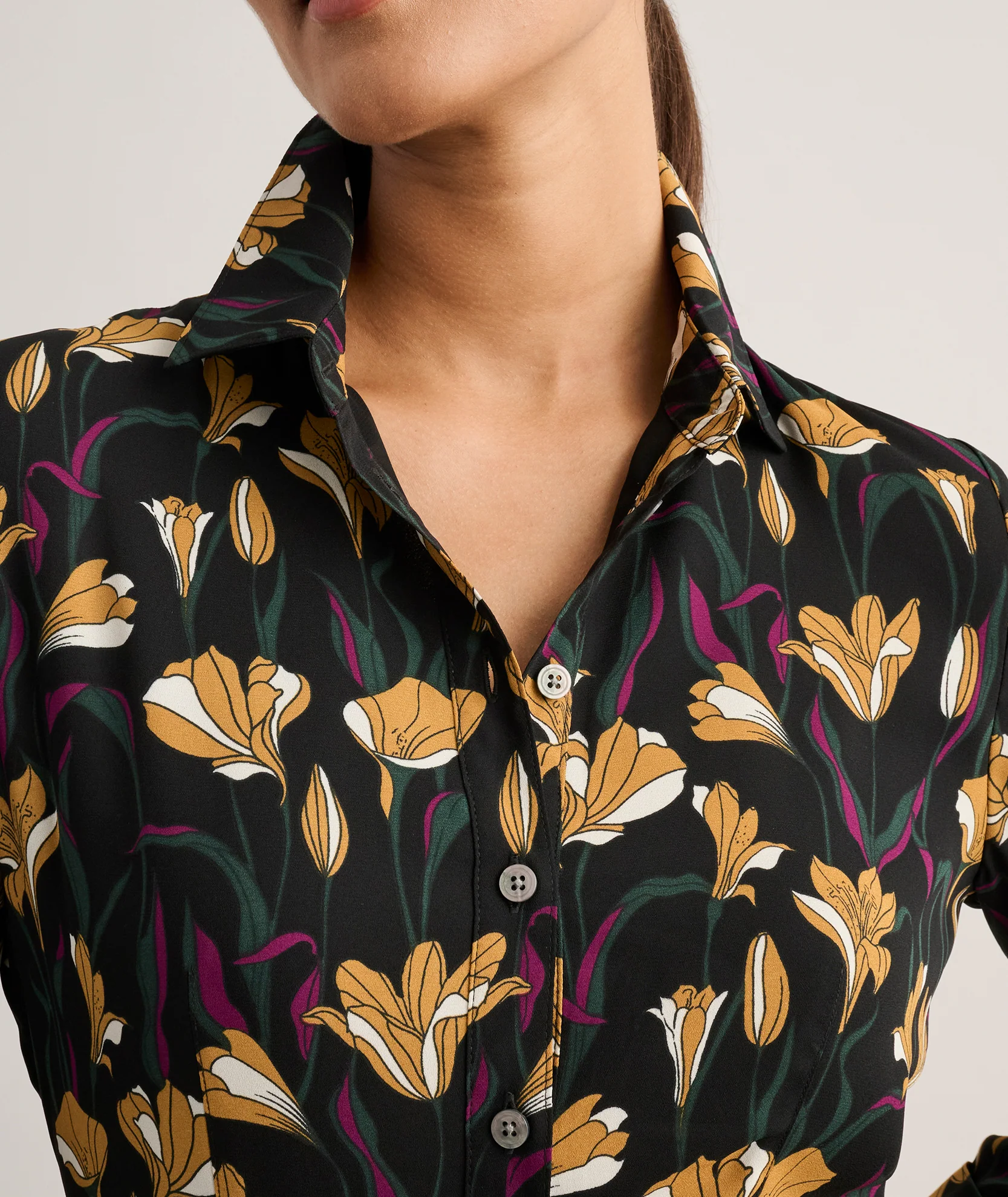 Pleated Janice Midi Shirt Dress - Image 3