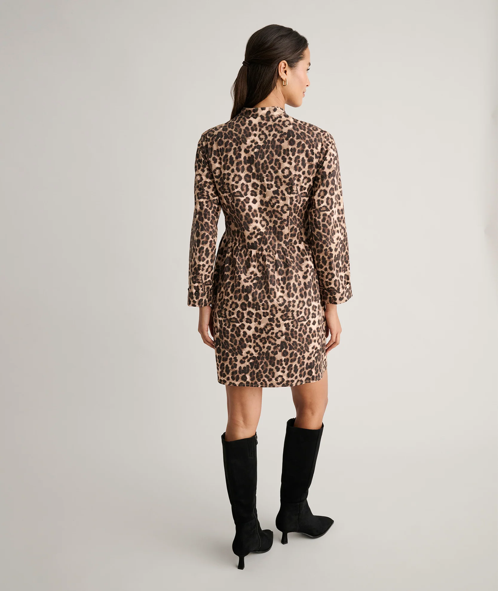 Stretch Cotton Lauren Shirt Dress - Image 5