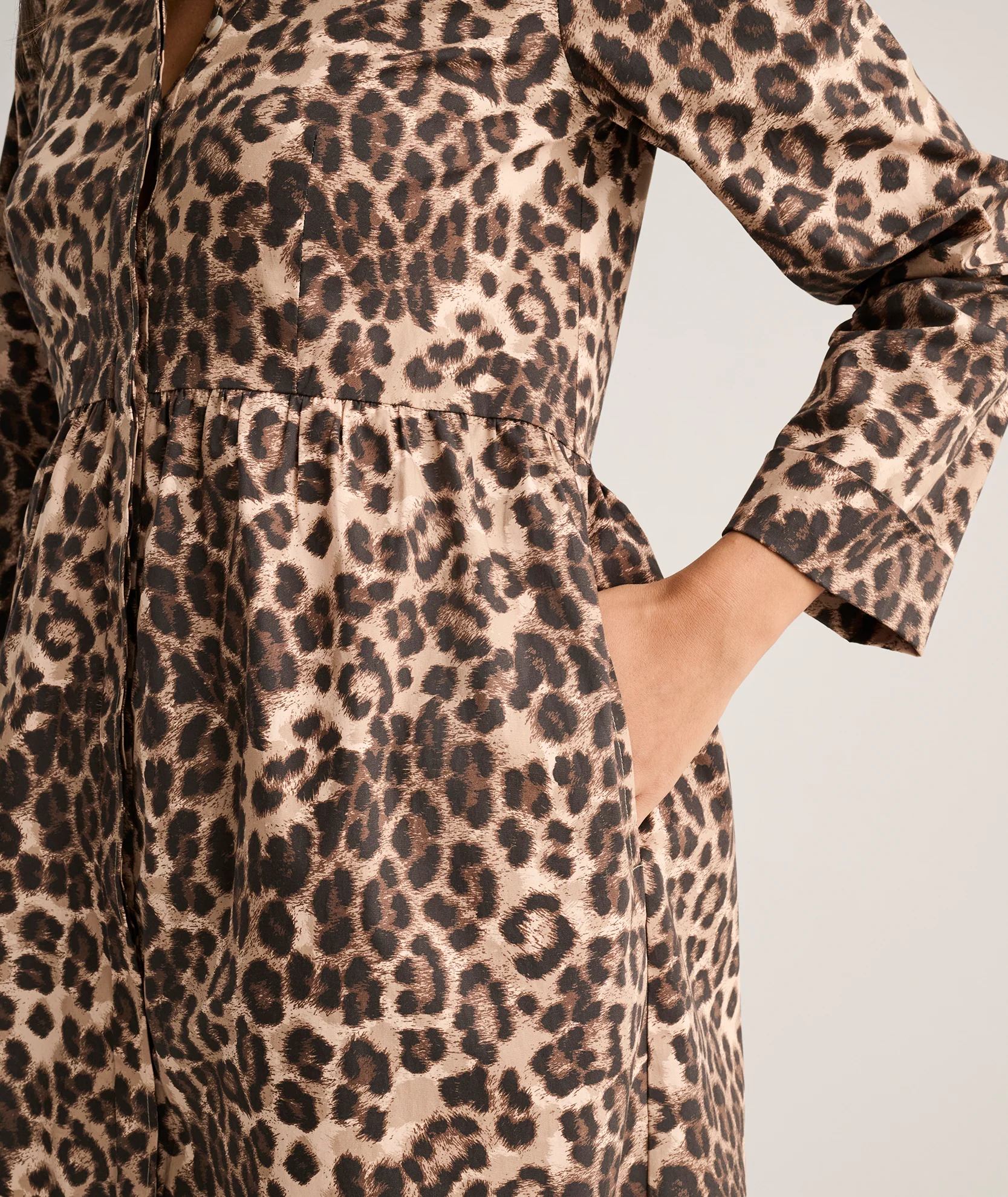 Stretch Cotton Lauren Shirt Dress - Image 6