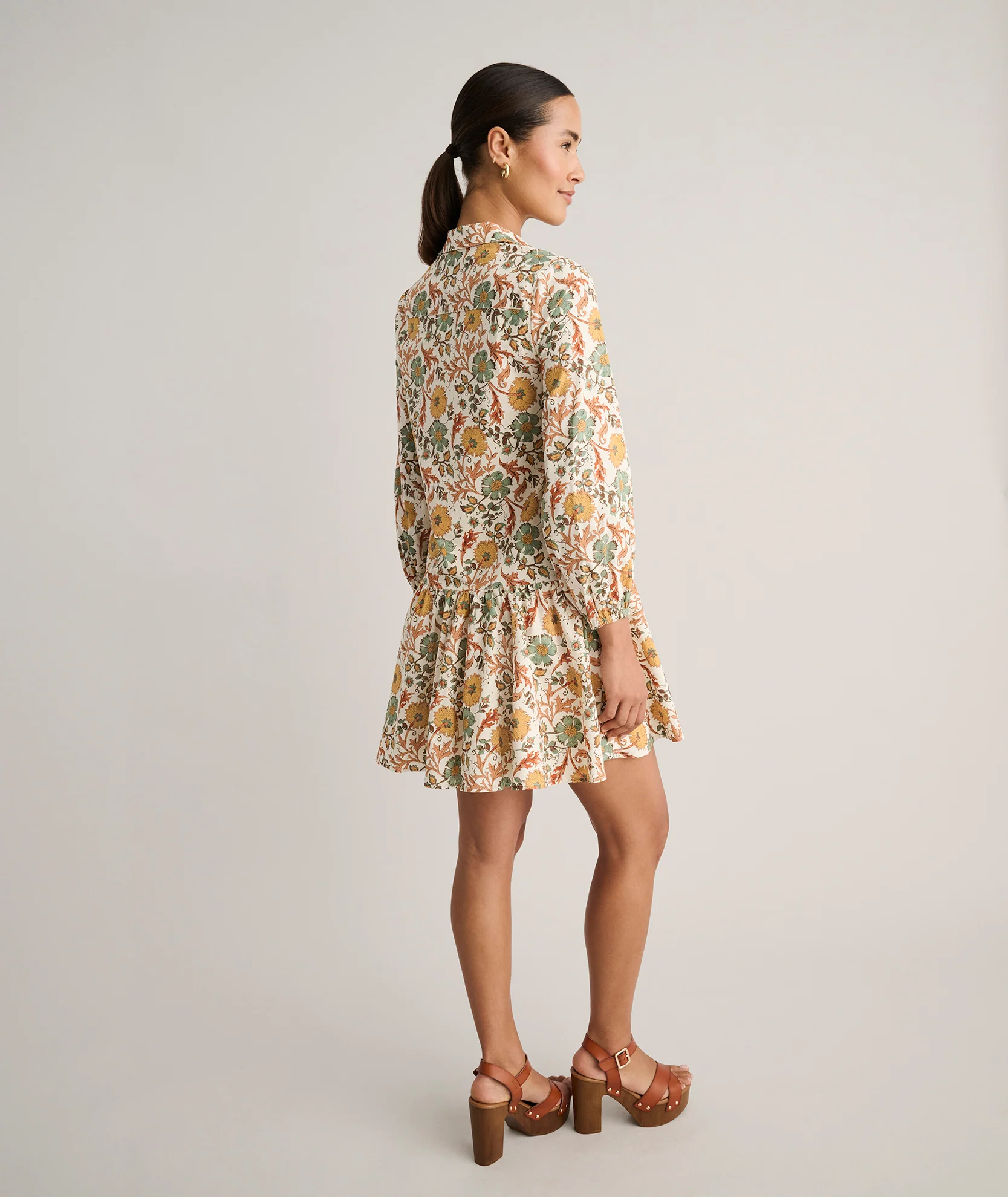 Cotton A-Line Maren Shirt Dress - Image 4
