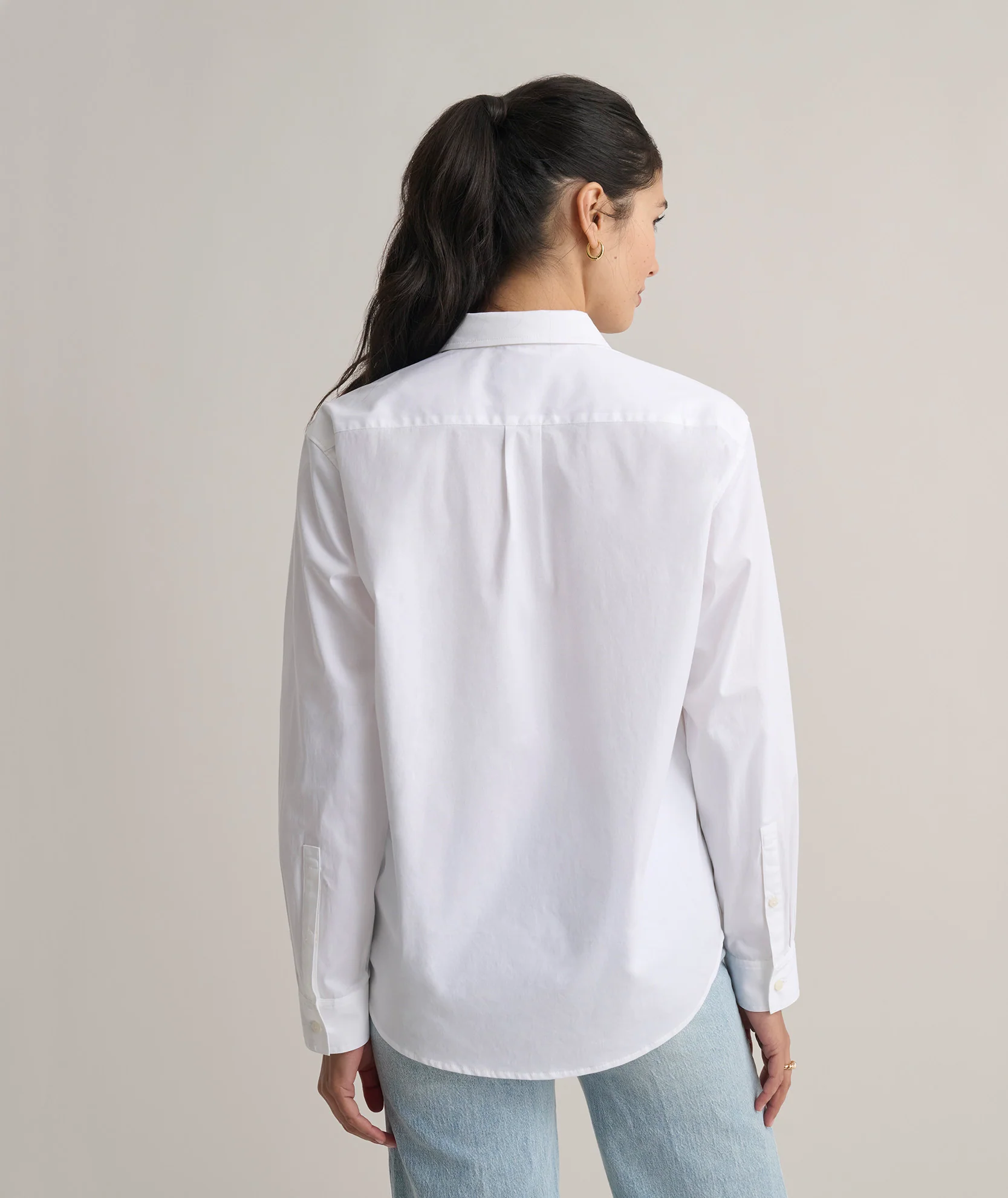 Stretch Cotton Relaxed Melanie Shirt - Image 4