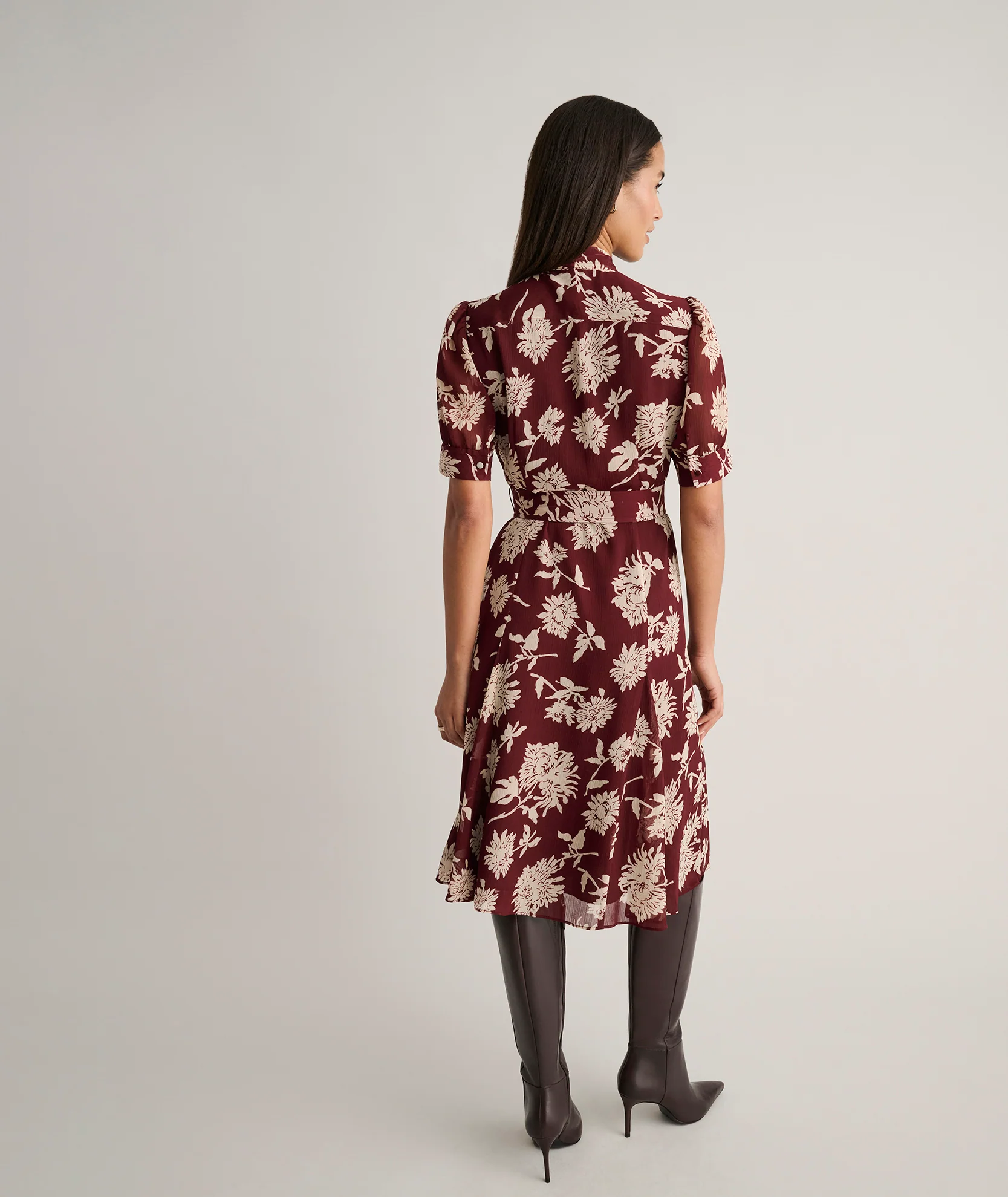Floral Necktie Nadine Dress - Image 4