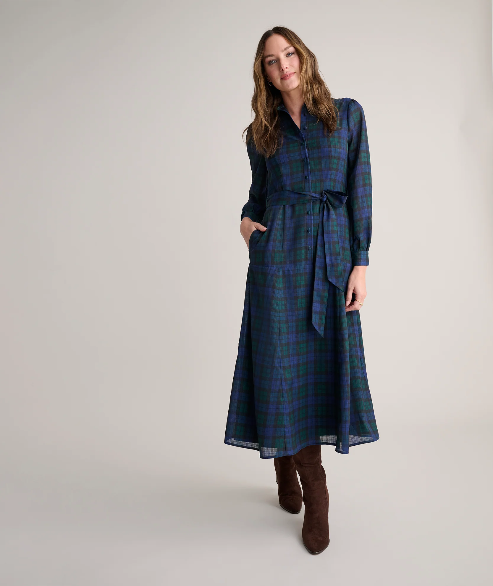 Blackwatch Plaid Paige Dress - FINAL SALE - Image 3
