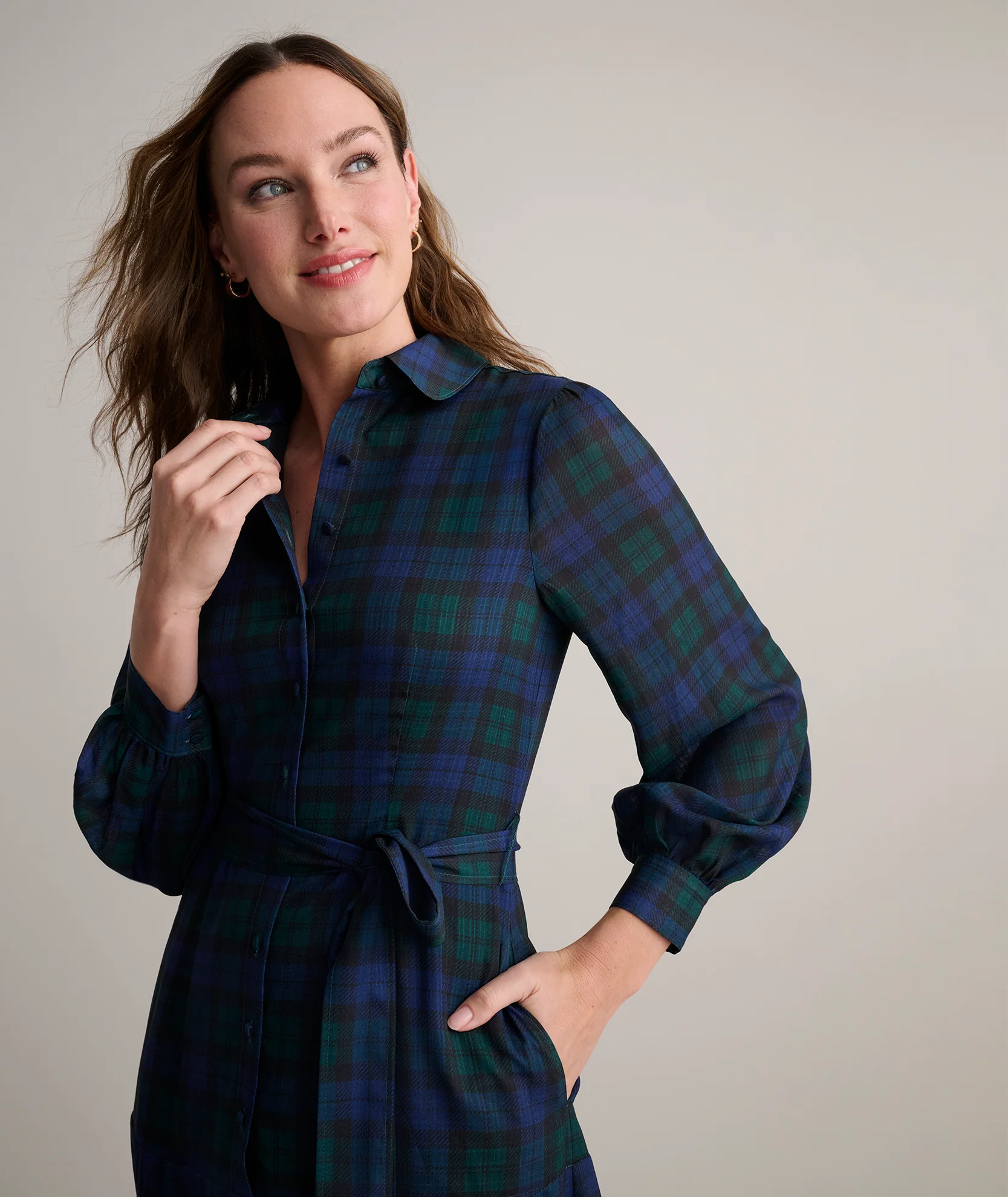 Blackwatch Plaid Paige Dress - FINAL SALE - Image 6