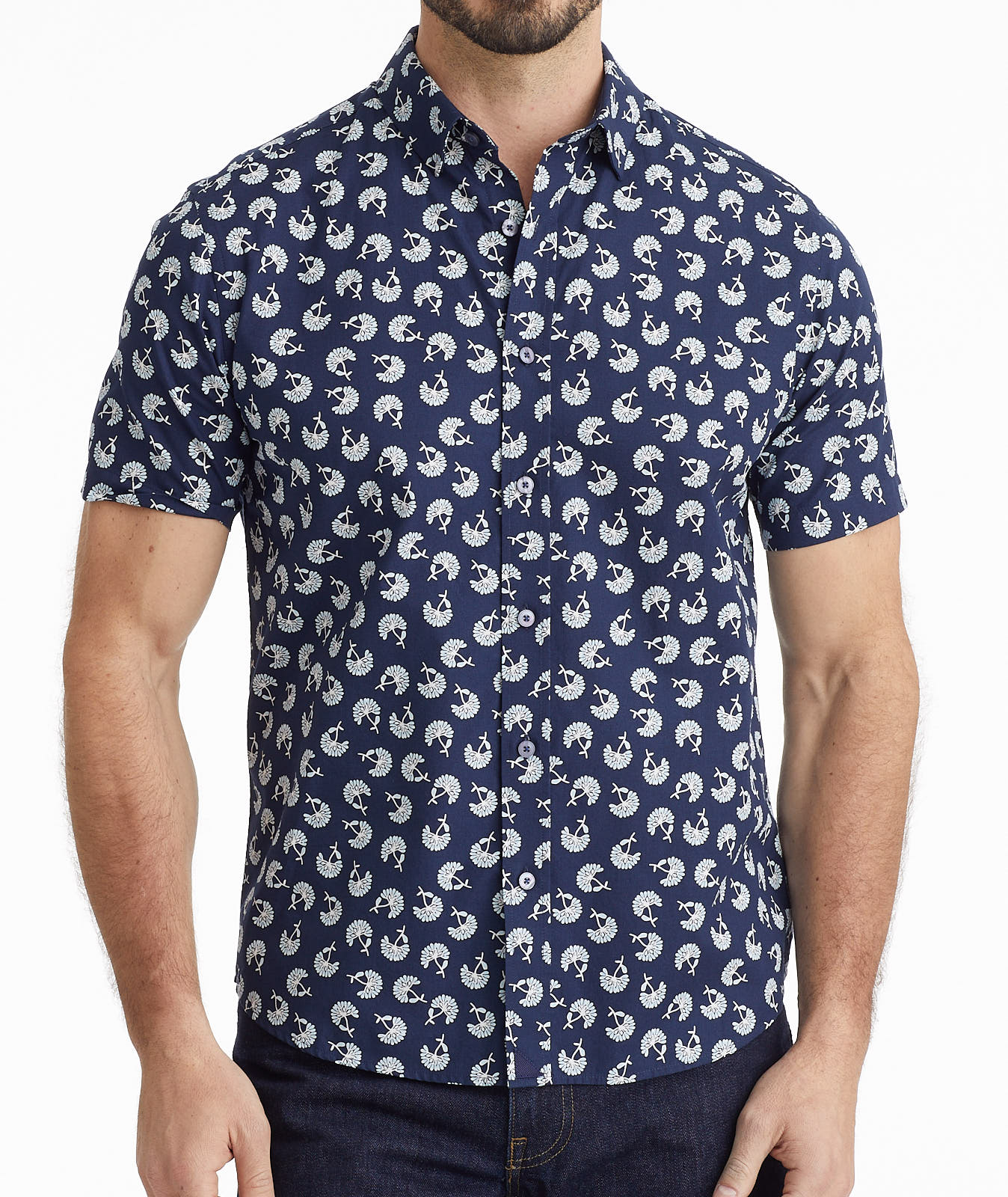 Classic Cotton Short-Sleeve Pinon Shirt - FINAL SALE - Image 3
