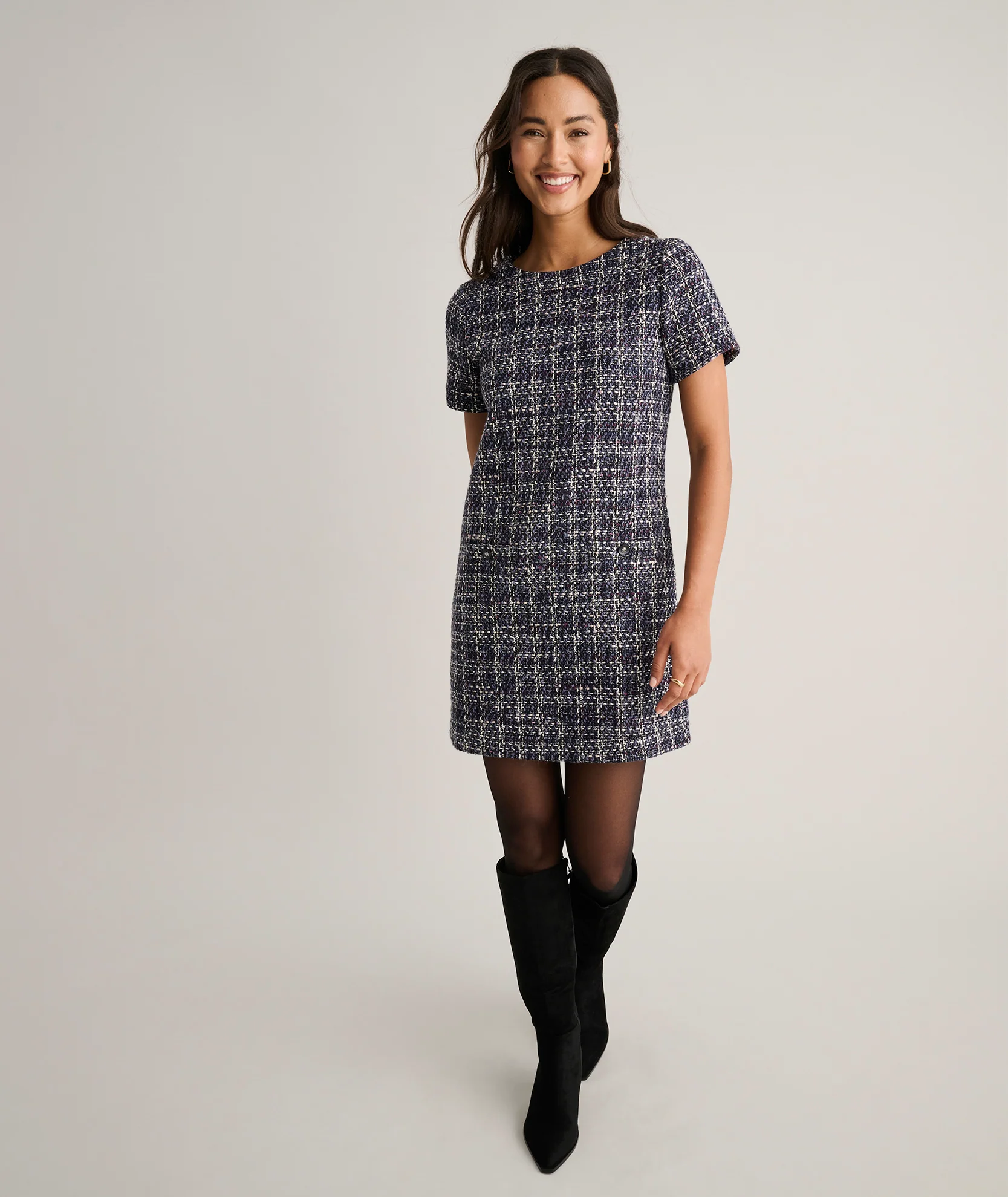 Tweed Ravenna Shift Dress - Image 4