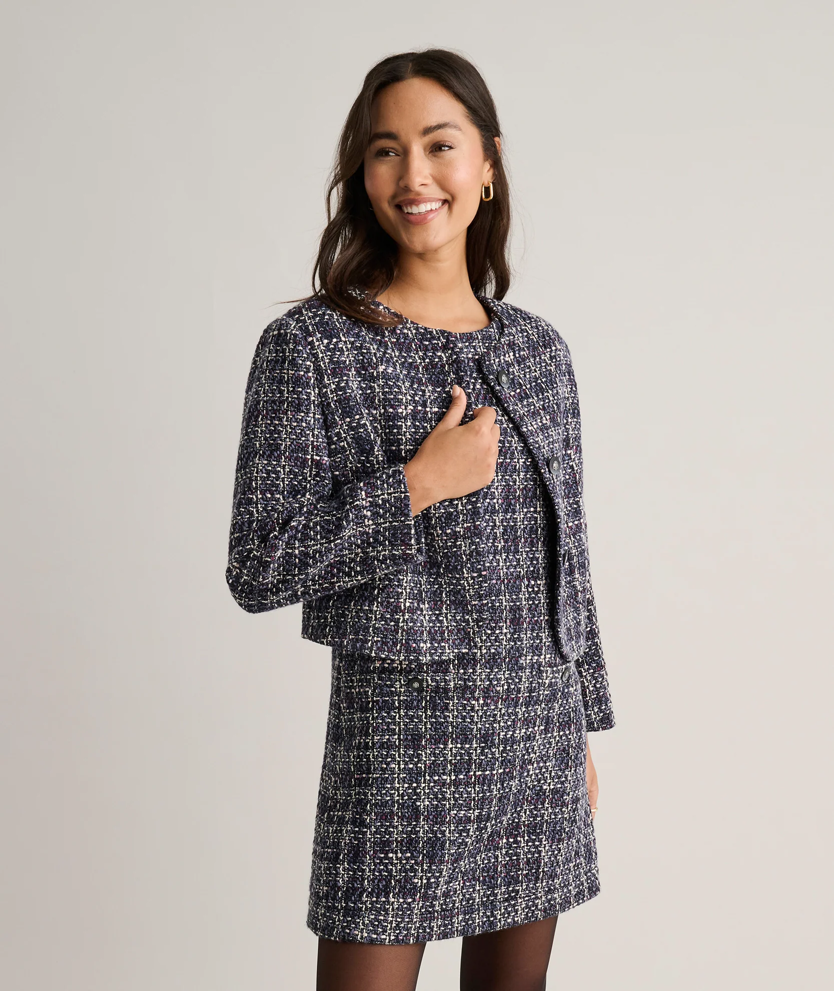Tweed Ravenna Shift Dress - Image 6