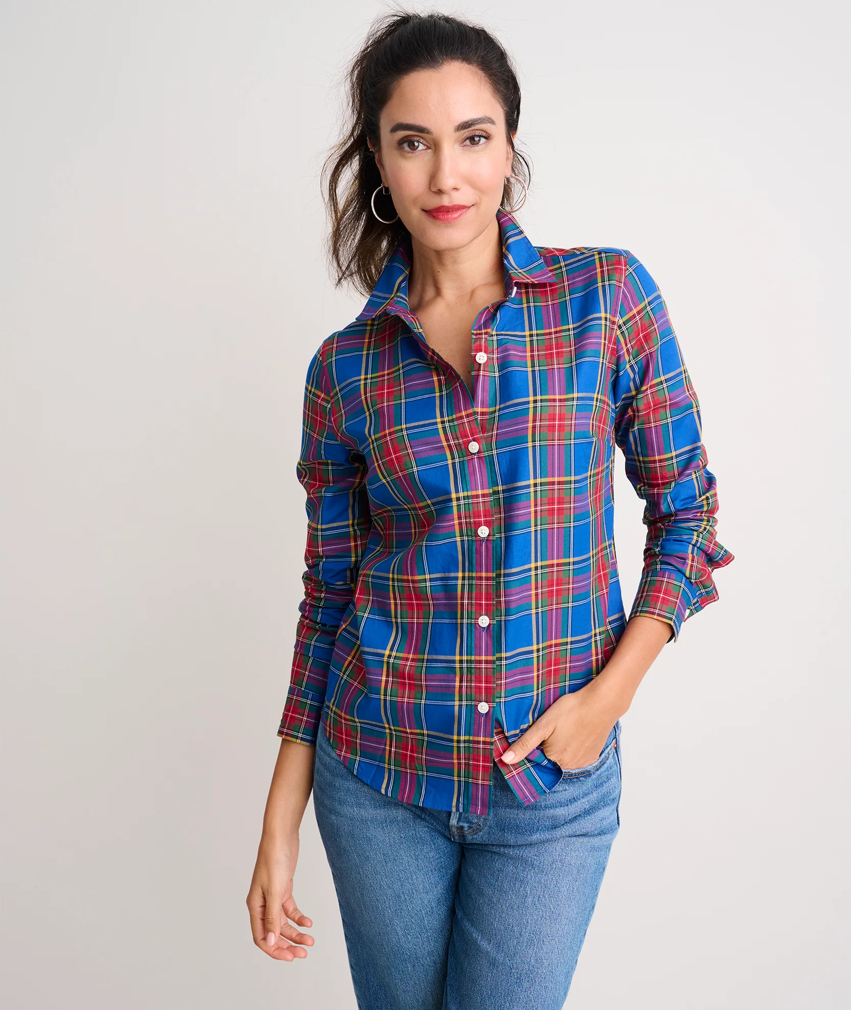Cotton Plaid Sadie Shirt - Image 3