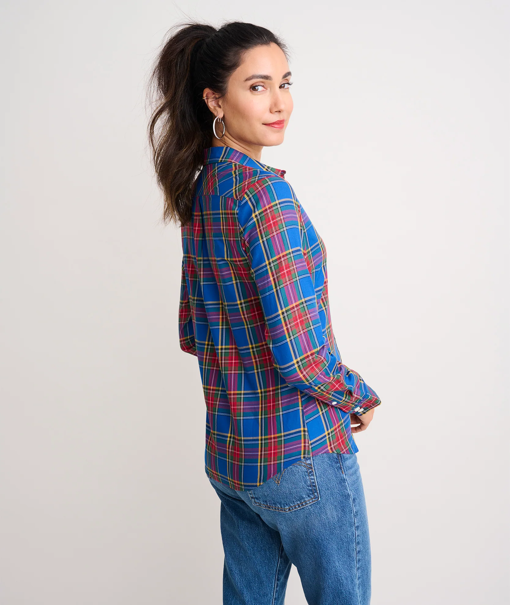 Cotton Plaid Sadie Shirt - Image 4