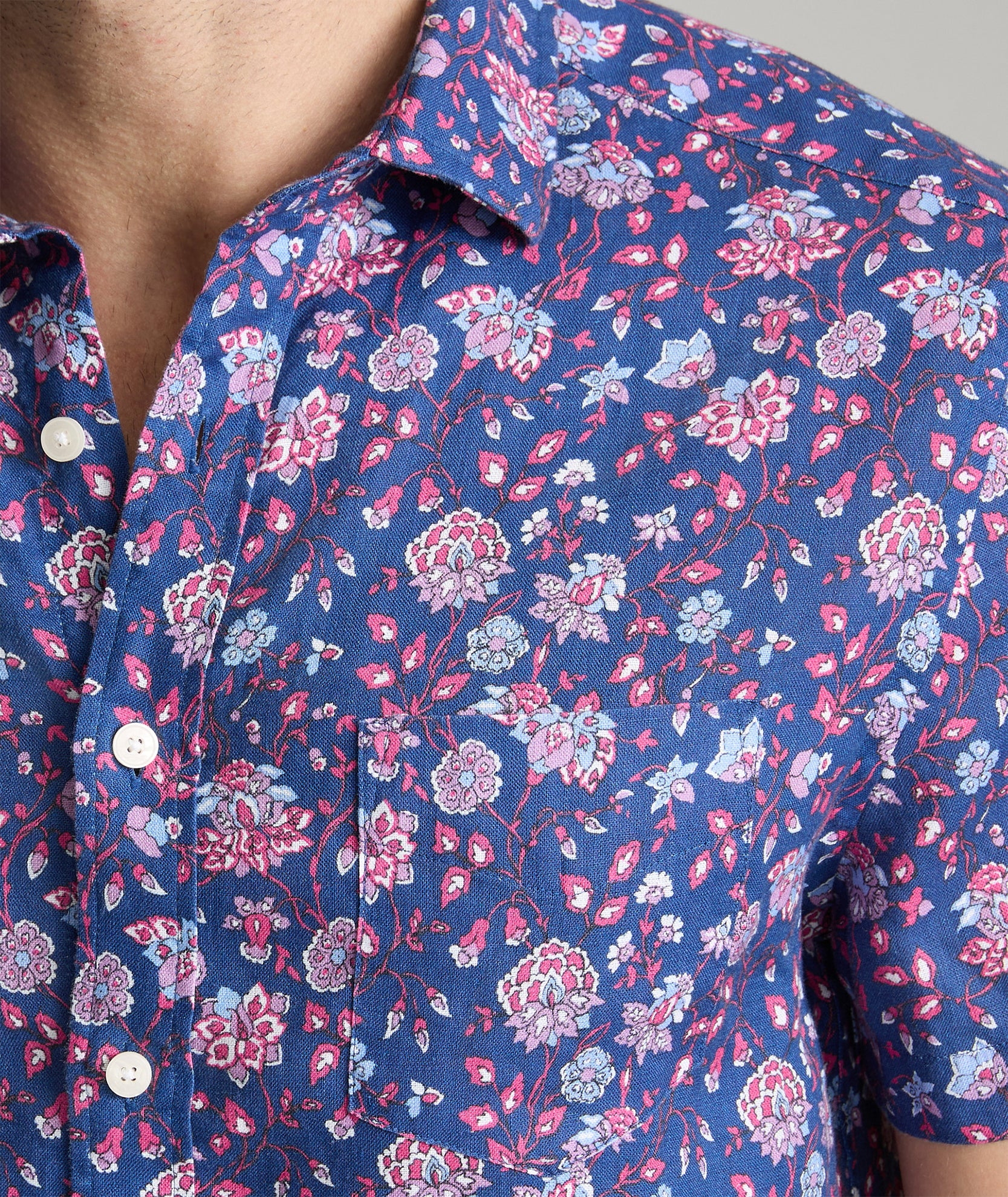 Linen Short-Sleeve Scott Shirt - FINAL SALE - Image 3