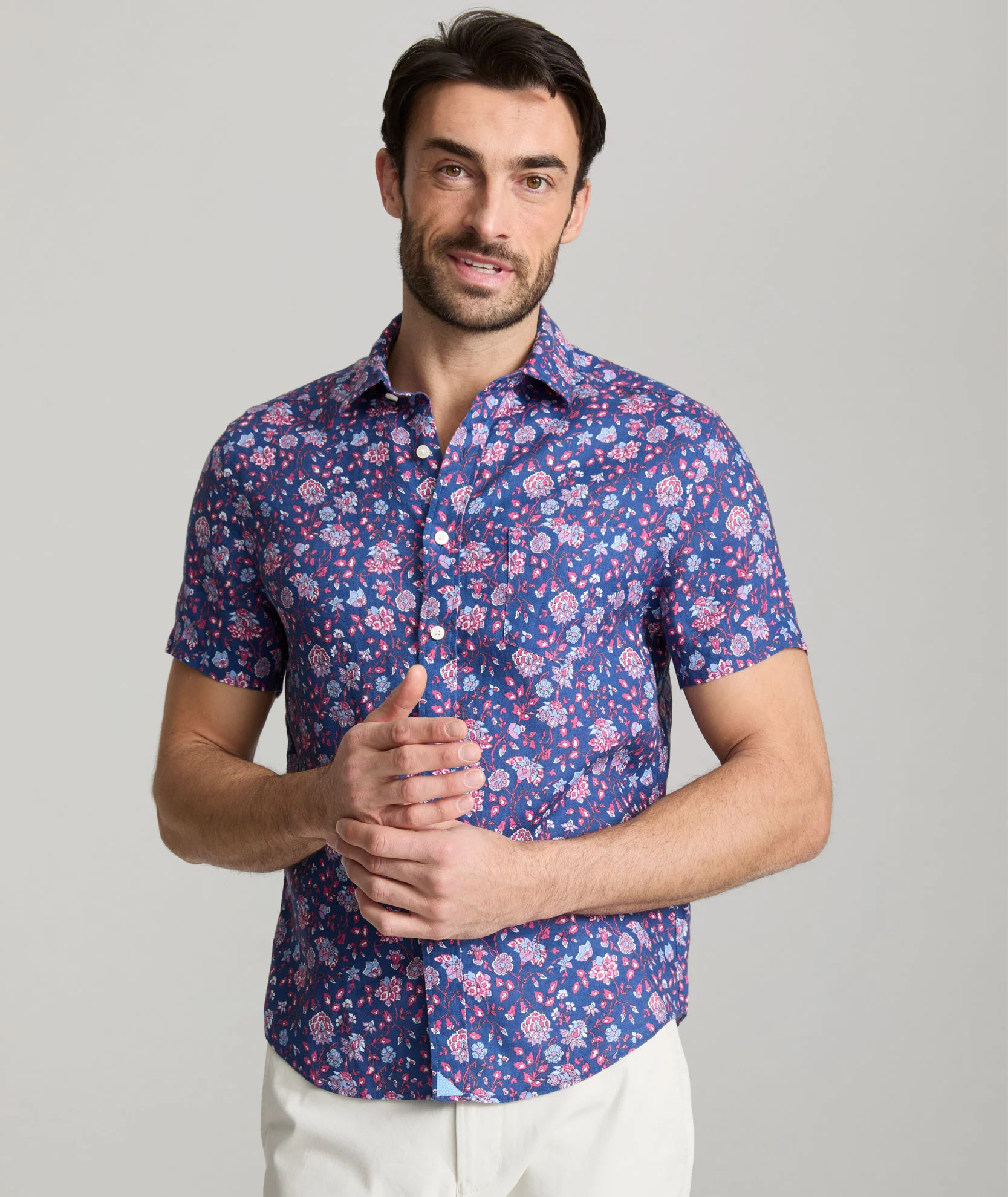 Linen Short-Sleeve Scott Shirt - FINAL SALE - Image 4
