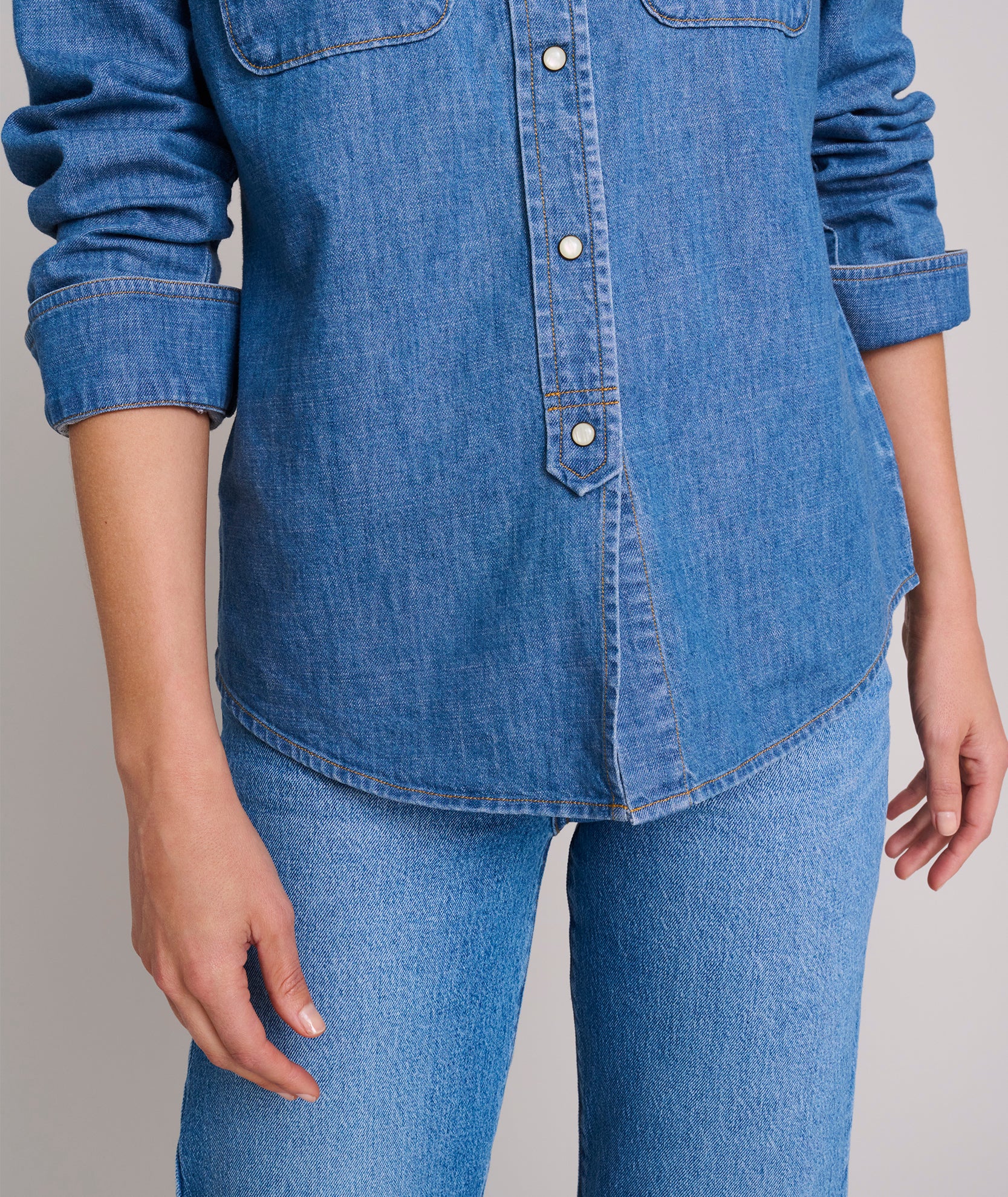 Denim Serena Shirt - FINAL SALE - Image 3