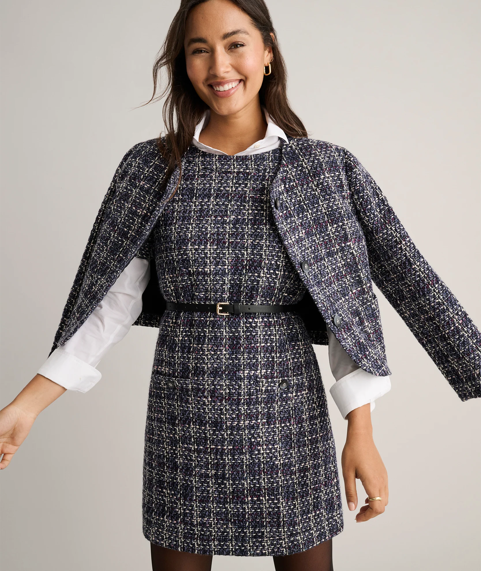Tweed Cropped Shay Jacket - Image 3