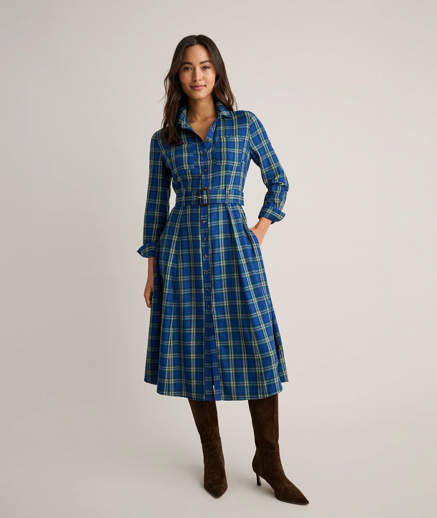 Cotton Blend Sienna Shirt Dress - FINAL SALE - Image 3