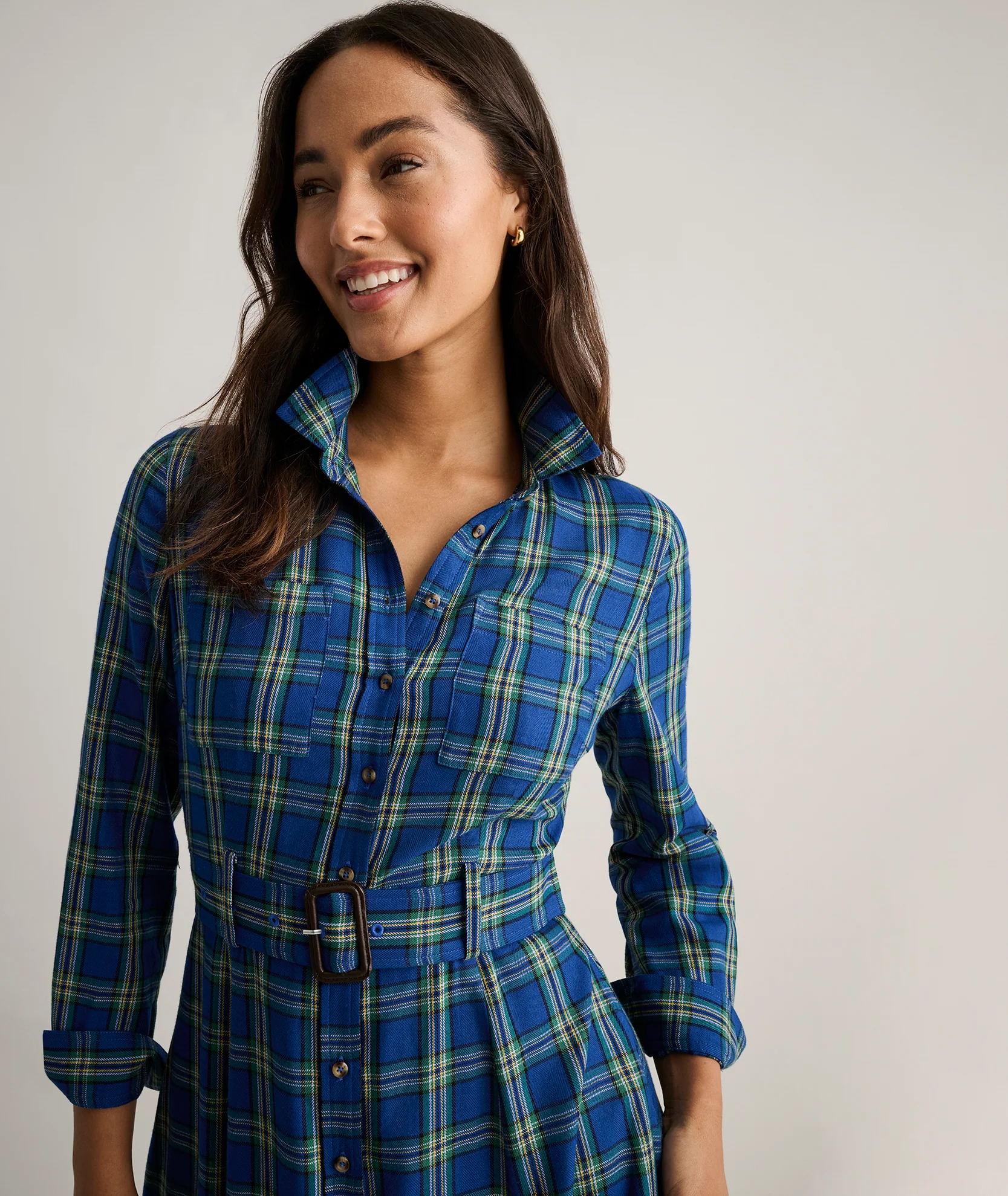 Cotton Blend Sienna Shirt Dress - FINAL SALE - Image 5