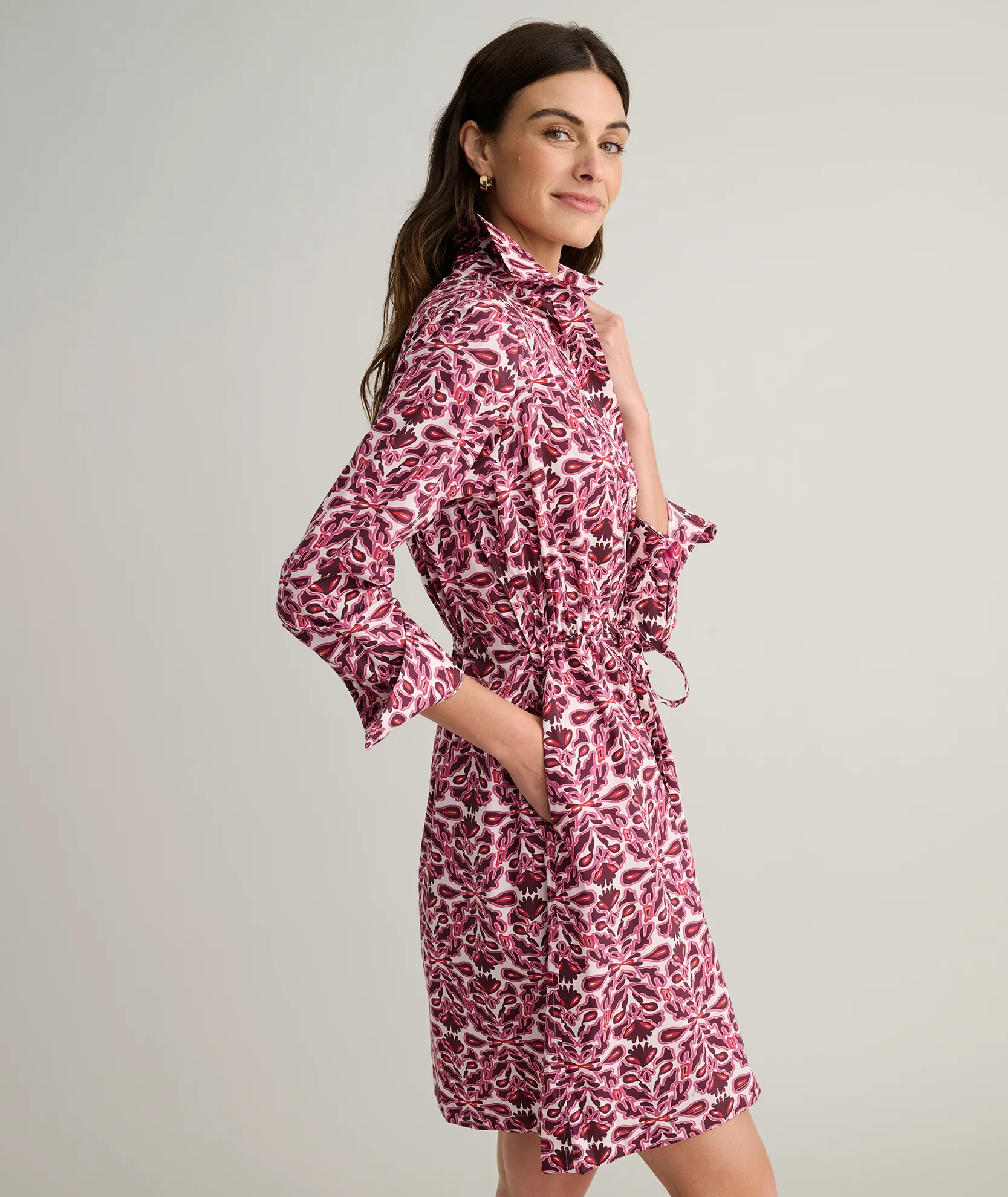 Stretch Poplin Taylor Shirtdress - Image 6