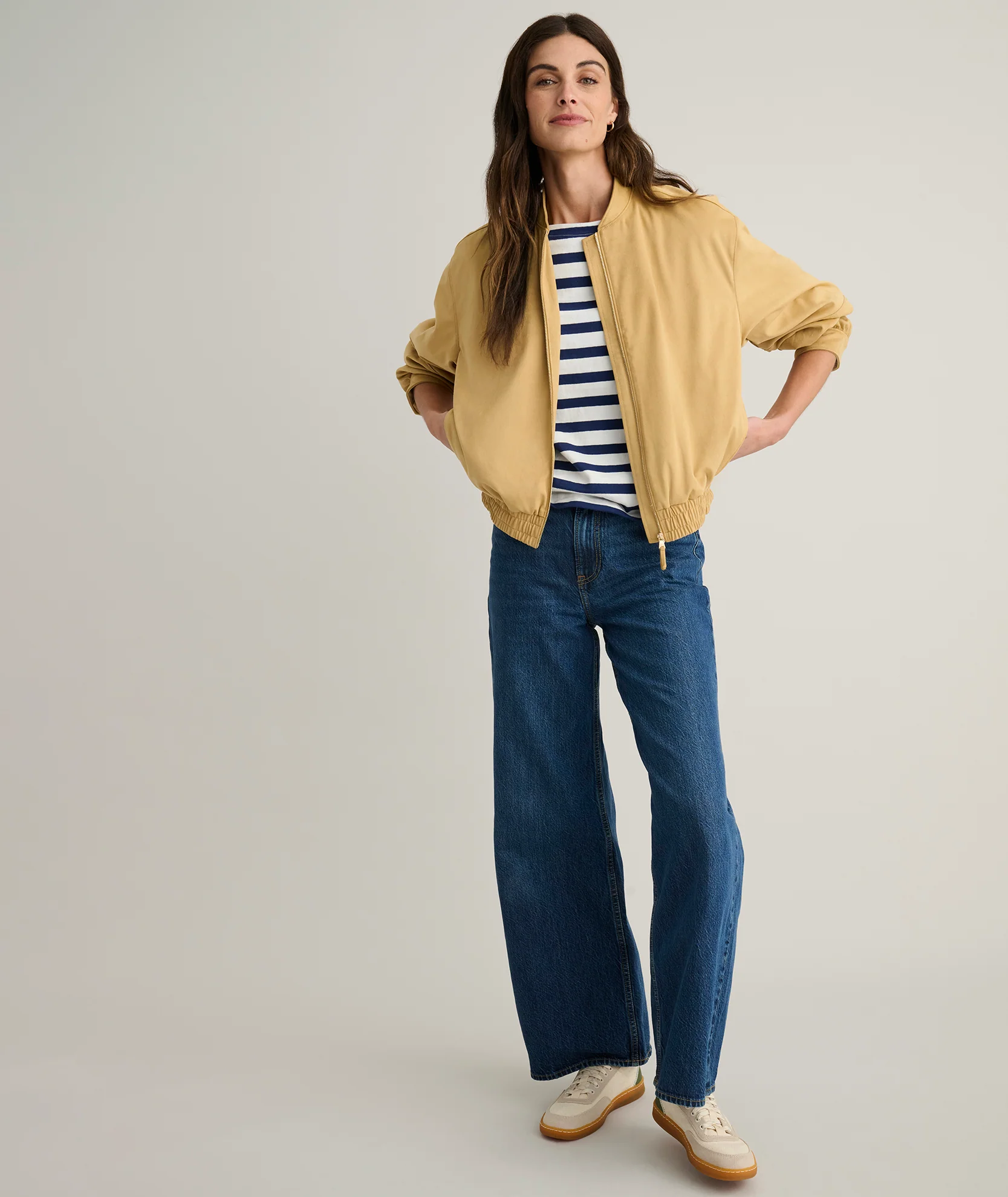 Faux Suede Zadie Bomber Jacket - Image 3